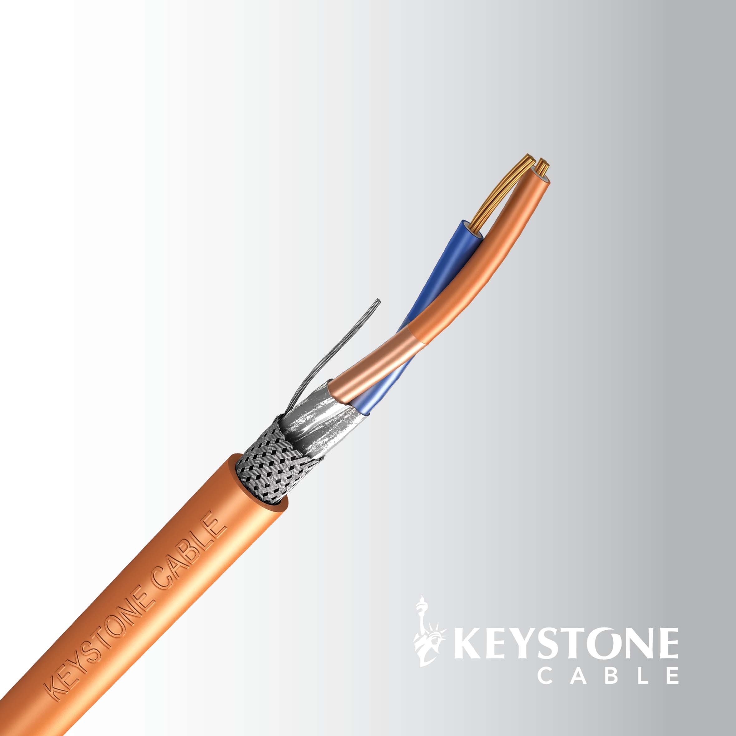 300V SinglePair, FPE Insulated, Double Shield, PVC Sheathed Foundation